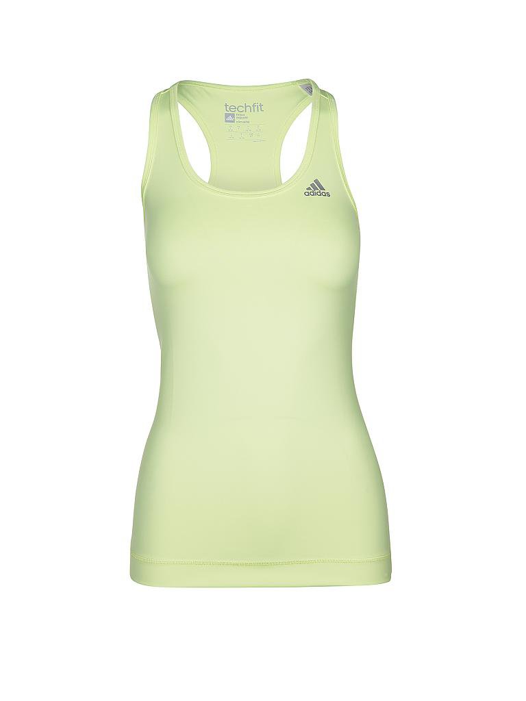 ADIDAS Damen Fitness Tank gelb | XS ADIDAS Damen Fitness Crop Top Techfit rot | XS